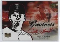 Clear Path to Greatness Signatures - John Koronka #/35