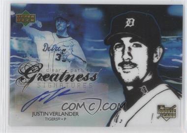 2006 Upper Deck Future Stars - [Base] #118 - Clear Path to Greatness Signatures - Justin Verlander