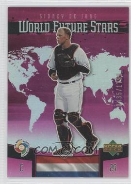 2006 Upper Deck Future Stars - World Future Stars - Purple #WBC-19 - Sidney de Jong /1799