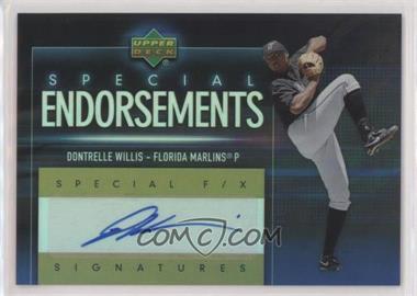 2006 Upper Deck Special F/X - Special Endorsements #SE-DW - Dontrelle Willis