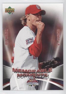 2006 Upper Deck St. Louis Cardinals Champions Memorable Moments - [Base] #MM9 - Jeff Weaver