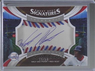 2006 Upper Deck Sweet Spot - [Base] - Red & Blue Stitch Blue Ink #131 - Sweet Spot Signatures - Wily Mo Pena /50