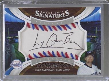 2006 Upper Deck Sweet Spot - [Base] - Red & Blue Stitch #153 - Sweet Spot Signatures - Lyle Overbay /99