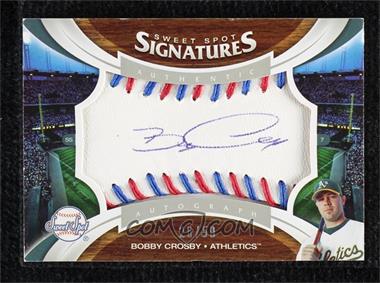 2006 Upper Deck Sweet Spot - [Base] - Red & Blue Stitch #170 - Sweet Spot Signatures - Bobby Crosby /50 [EX to NM]