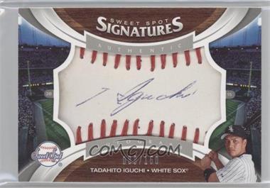 2006 Upper Deck Sweet Spot - [Base] - Red Stitch Blue Ink #127 - Sweet Spot Signatures - Tadahito Iguchi /150