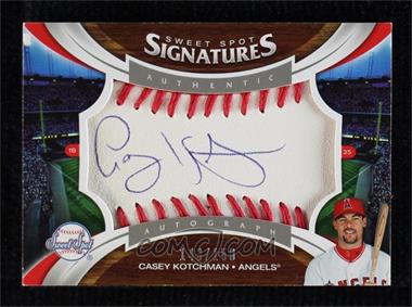2006 Upper Deck Sweet Spot - [Base] - Red Stitch Blue Ink #172 - Sweet Spot Signatures - Casey Kotchman /150 [EX to NM]