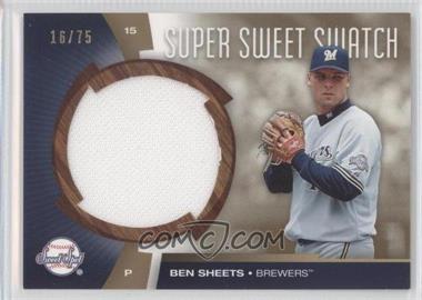 2006 Upper Deck Sweet Spot - Super Sweet Swatch - Gold #SW-BS - Ben Sheets /75