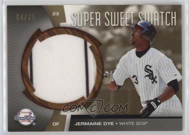 2006 Upper Deck Sweet Spot - Super Sweet Swatch - Gold #SW-DY - Jermaine Dye /75