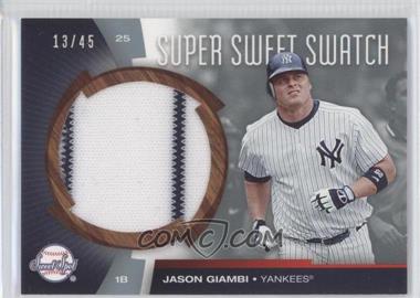 2006 Upper Deck Sweet Spot - Super Sweet Swatch - Platinum #SW-JG - Jason Giambi /45