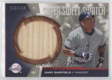 2006 Upper Deck Sweet Spot - Super Sweet Swatch #SW-GS - Gary Sheffield /189