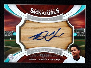 2006 Upper Deck Sweet Spot Update - Sweet Spot Signatures Veteran - Bat Barrel Blue Ink #SS-MC - Miguel Cabrera /10