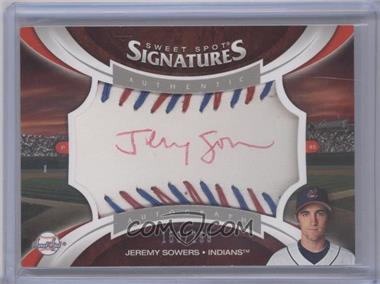 2006 Upper Deck Sweet Spot Update - Sweet Spot Signatures Veteran - Red & Blue Stitching Red Ink #SS-JS - Jeremy Sowers /299