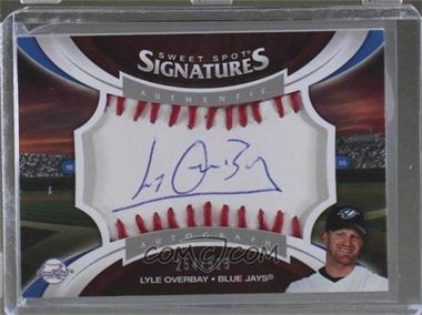 2006 Upper Deck Sweet Spot Update - Sweet Spot Signatures Veteran - Red Stitching Blue Ink #SS-LO - Lyle Overbay /525