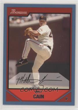 2007 Bowman - [Base] - Blue #152 - Matt Cain /500