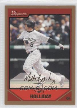 2007 Bowman - [Base] - Gold #189 - Matt Holliday