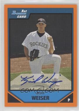 2007 Bowman - Prospects - Orange #BP129 - Keith Weiser /250