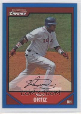 2007 Bowman Chrome - [Base] - Blue Refractor #125 - David Ortiz /150