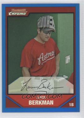 2007 Bowman Chrome - [Base] - Blue Refractor #177 - Lance Berkman /150