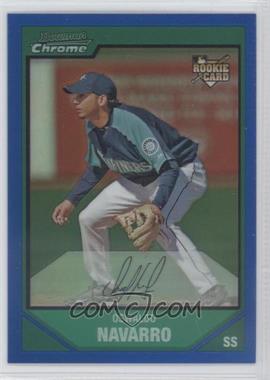 2007 Bowman Chrome - [Base] - Blue Refractor #193 - Oswaldo Navarro /150