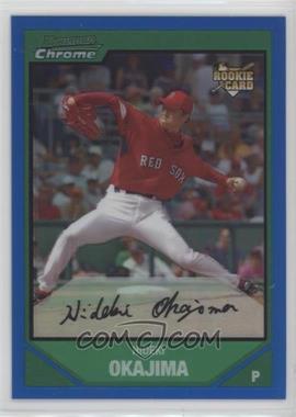 2007 Bowman Chrome - [Base] - Blue Refractor #219 - Hideki Okajima /150