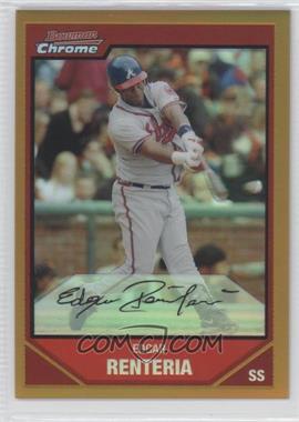 2007 Bowman Chrome - [Base] - Gold Refractor #48 - Edgar Renteria /50