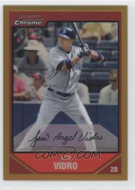 2007 Bowman Chrome - [Base] - Gold Refractor #57 - Jose Vidro /50