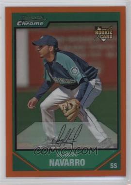 2007 Bowman Chrome - [Base] - Orange Refractor #193 - Oswaldo Navarro /25