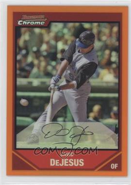 2007 Bowman Chrome - [Base] - Orange Refractor #69 - David DeJesus /25