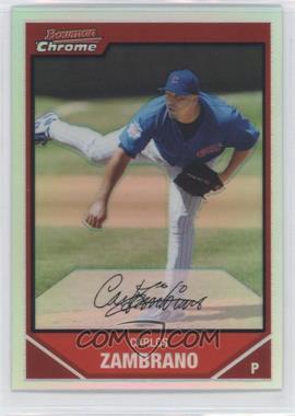 2007 Bowman Chrome - [Base] - Refractor #115 - Carlos Zambrano