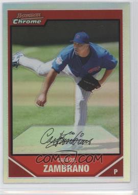 2007 Bowman Chrome - [Base] - Refractor #115 - Carlos Zambrano