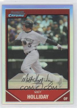 2007 Bowman Chrome - [Base] - Refractor #189 - Matt Holliday