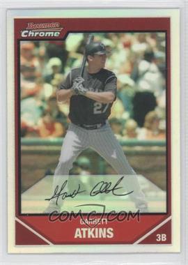 2007 Bowman Chrome - [Base] - Refractor #30 - Garrett Atkins