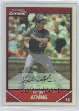 2007 Bowman Chrome - [Base] - Refractor #30 - Garrett Atkins