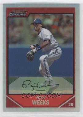 2007 Bowman Chrome - [Base] - Refractor #73 - Rickie Weeks