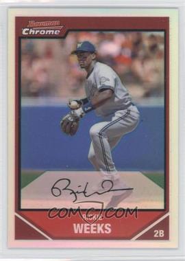 2007 Bowman Chrome - [Base] - Refractor #73 - Rickie Weeks