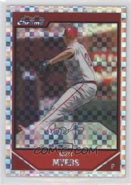 2007 Bowman Chrome - [Base] - X-Fractor #144 - Brett Myers /250