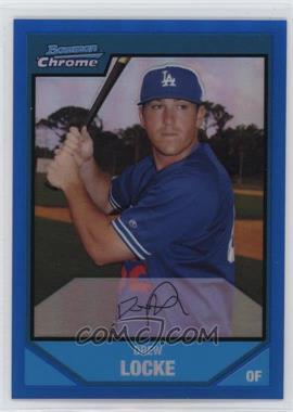 2007 Bowman Chrome - Prospects - Blue Refractor #BC153 - Drew Locke /150