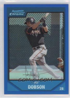 2007 Bowman Chrome - Prospects - Blue Refractor #BC157 - Pat Dobson /150