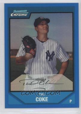 2007 Bowman Chrome - Prospects - Blue Refractor #BC171 - Phil Coke /150