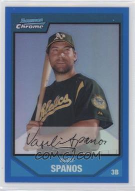 2007 Bowman Chrome - Prospects - Blue Refractor #BC205 - Vasili Spanos /150