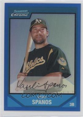 2007 Bowman Chrome - Prospects - Blue Refractor #BC205 - Vasili Spanos /150