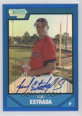 2007 Bowman Chrome - Prospects - Blue Refractor #BC253 - Prospect Autographs - Paul Estrada /150