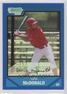 2007 Bowman Chrome - Prospects - Blue Refractor #BC9 - Darin McDonald /150