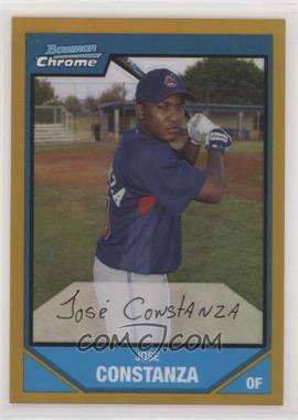 2007 Bowman Chrome - Prospects - Gold Refractor #BC125 - Jose Constanza /50