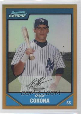 2007 Bowman Chrome - Prospects - Gold Refractor #BC129 - Reegie Corona /50