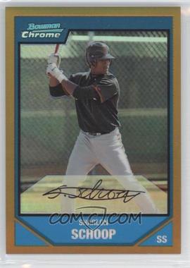 2007 Bowman Chrome - Prospects - Gold Refractor #BC163 - Sharlon Schoop /50