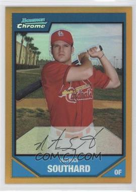 2007 Bowman Chrome - Prospects - Gold Refractor #BC177 - Nathan Southard /50
