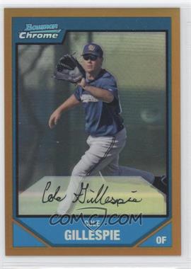 2007 Bowman Chrome - Prospects - Gold Refractor #BC194 - Cole Gillespie /50