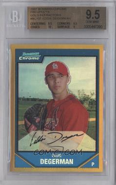 2007 Bowman Chrome - Prospects - Gold Refractor #BC197 - Eddie Degernan /50 [BGS 9.5 GEM MINT]