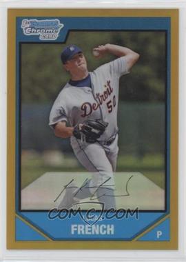 2007 Bowman Chrome - Prospects - Gold Refractor #BC20 - Lucas French /50